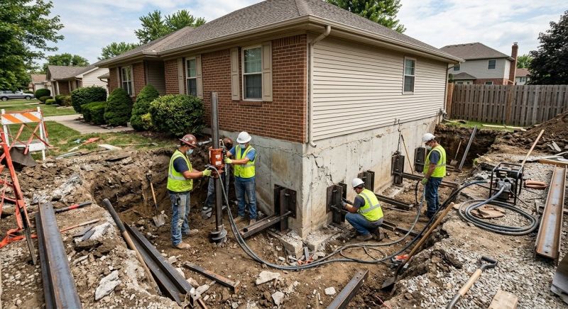 Our team working on Concrete Installation projects in Huntsville, AL