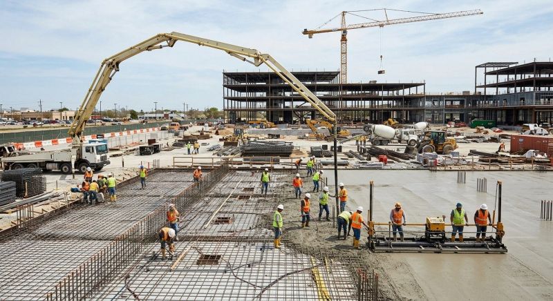 Commercial Slab Construction in Athens, AL
