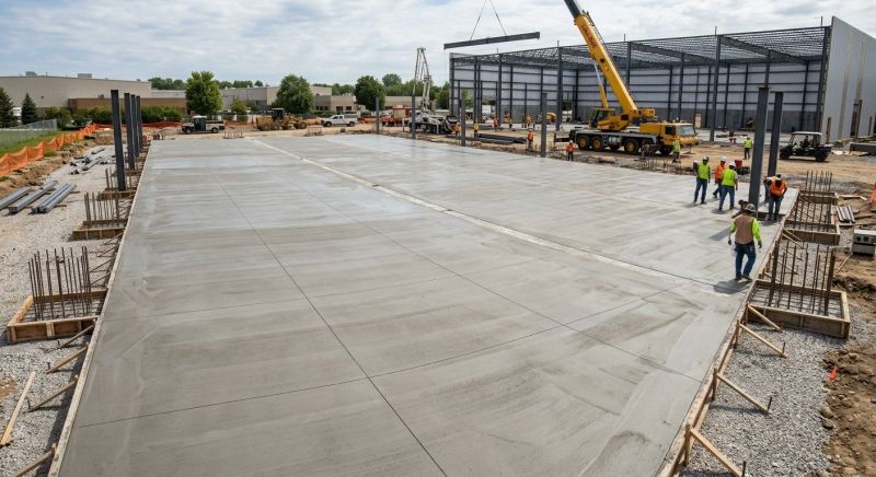 Commercial Slab Installation in Huntsville, AL