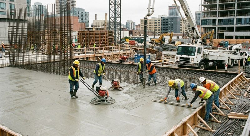 Commercial Slab Installation in Owens Cross Roads, AL