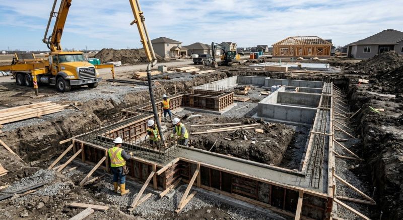 Concrete Foundation Installation in Huntsville, AL