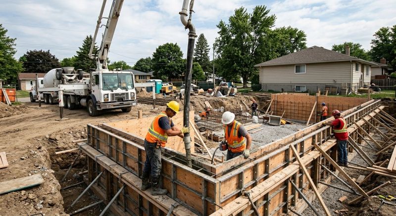 Concrete Foundation Pouring in Huntsville, AL