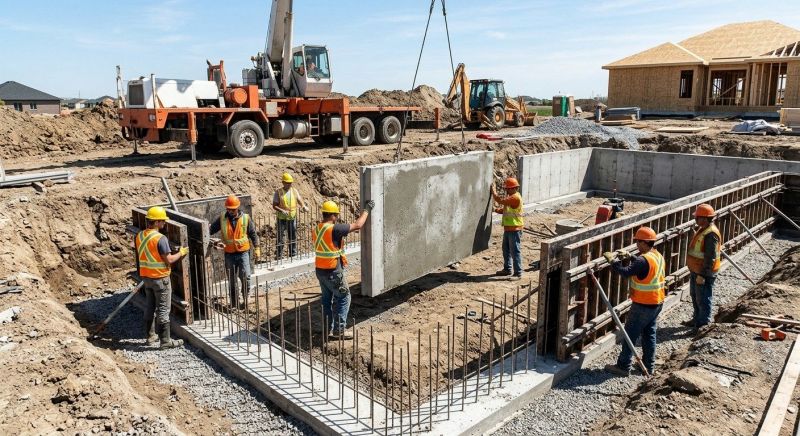 Foundation Wall Pouring in Harvest, AL